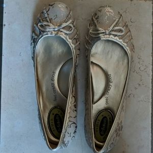 Dr. Scholl's Gold Ballet Flats